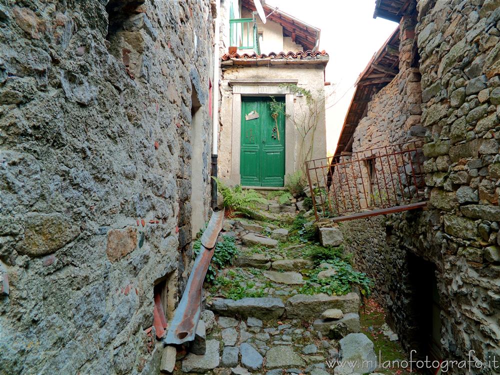 Campiglia Cervo (Biella, Italy) - Entrance of an old house in the fraction Sassaia